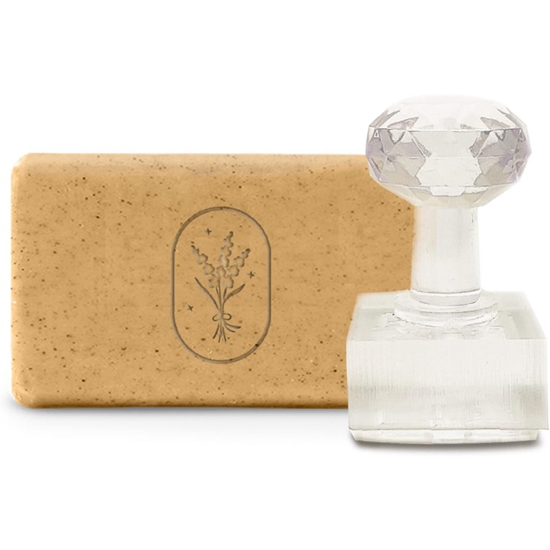 Soap Making Starter Kit - 아크릴 비누 스탬프, 쿠키 클레이 도자기