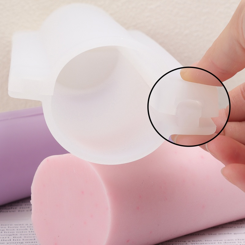 Soap Making Things - 롱 하트 컬럼 실리콘 비누 몰드