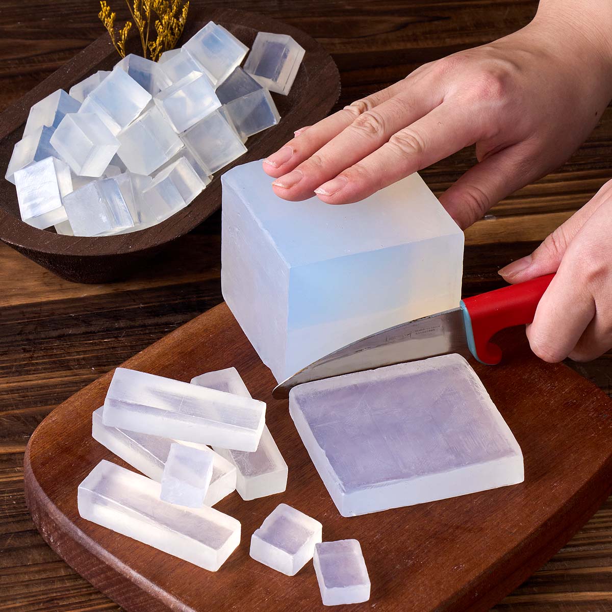 Soap Making Glycerin - 투명한 흰색 글리세린 비누 베이스 DIY