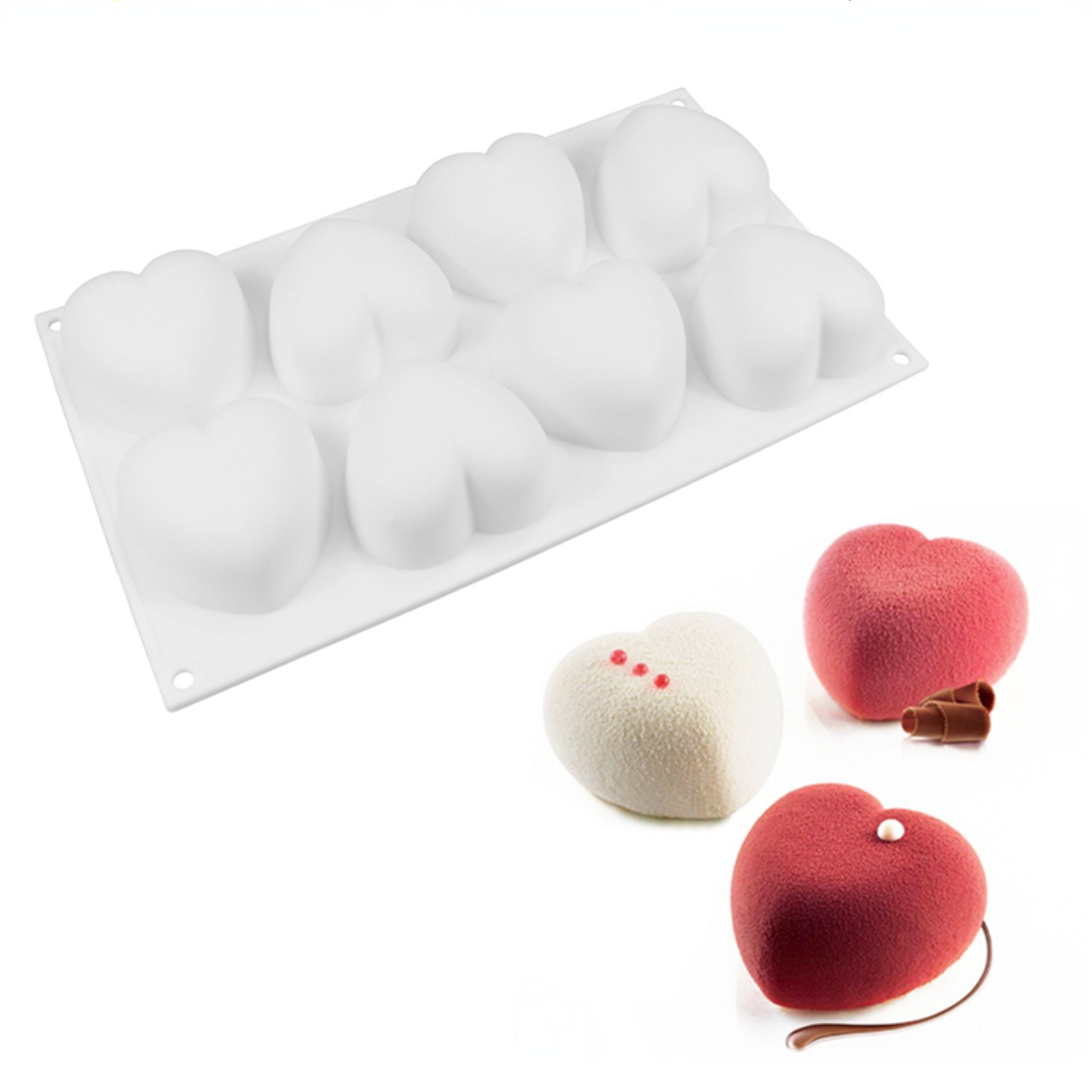 Soap Making Things - 사랑 심장 실리콘 비누 금형 수제