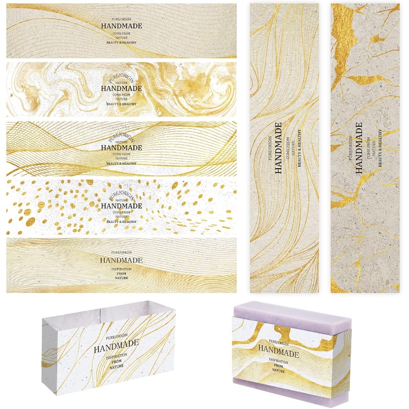 Soap Making Starter Kit - 90pcs 비누 포장지 9 스타일 비누