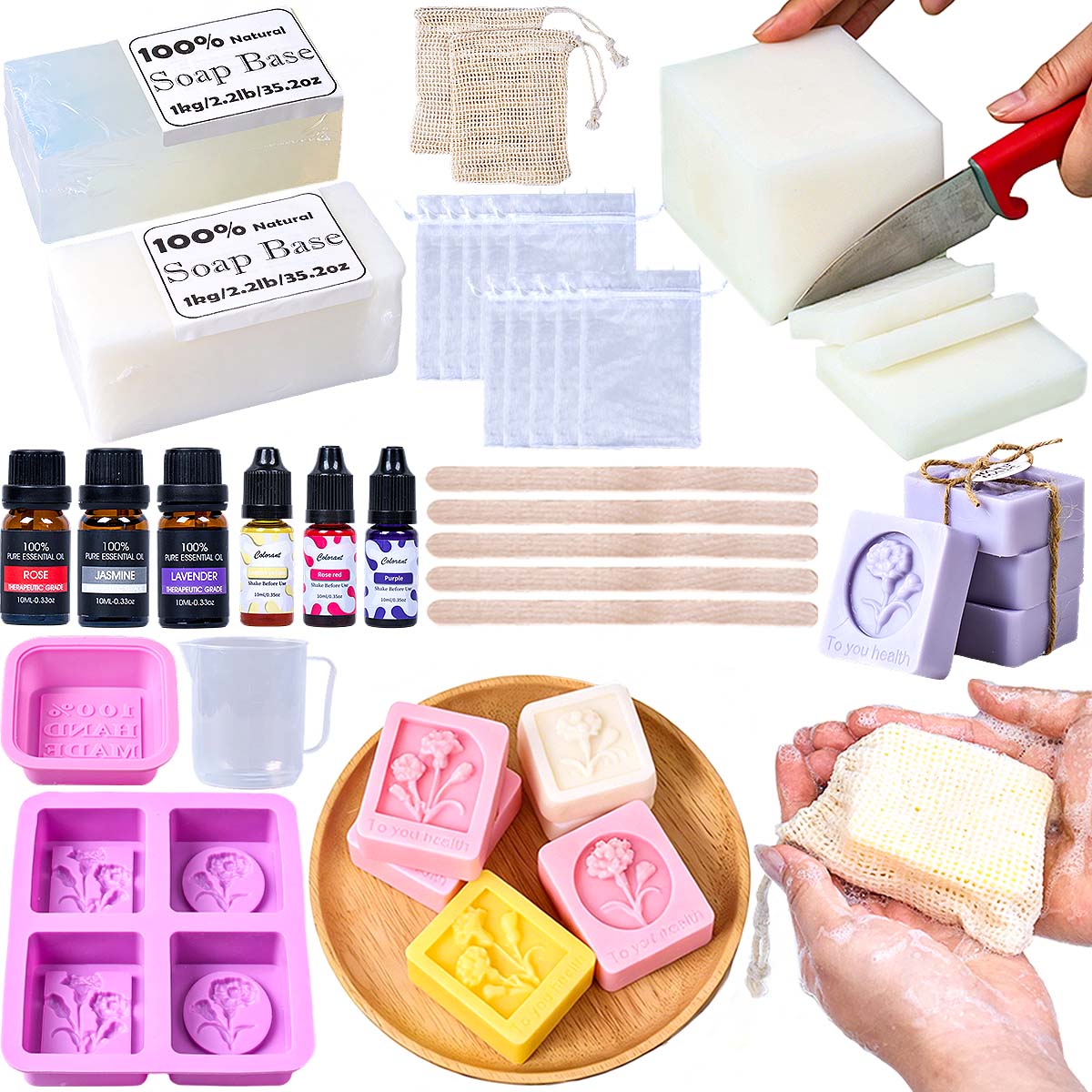 Soap Making Starter Kit - DIY 수제 비누 만들기 키트 풀세트