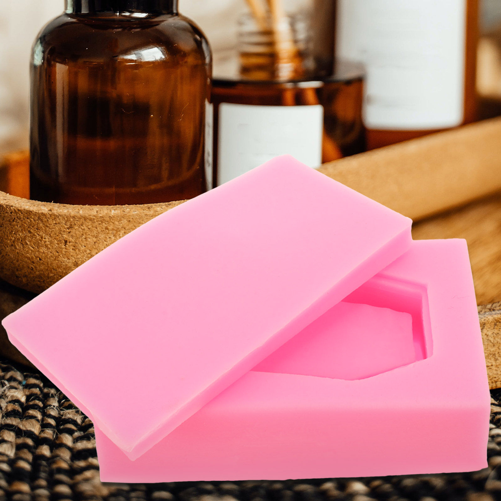 Soap Making Easy - 4개입 관 모양 십자가 실리콘 몰드