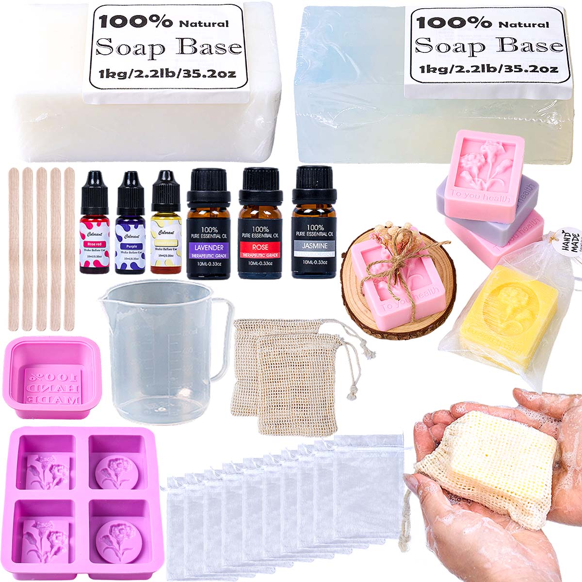 Soap Making Starter Kit - 수제 비누 만들기 키트 DIY (실리콘