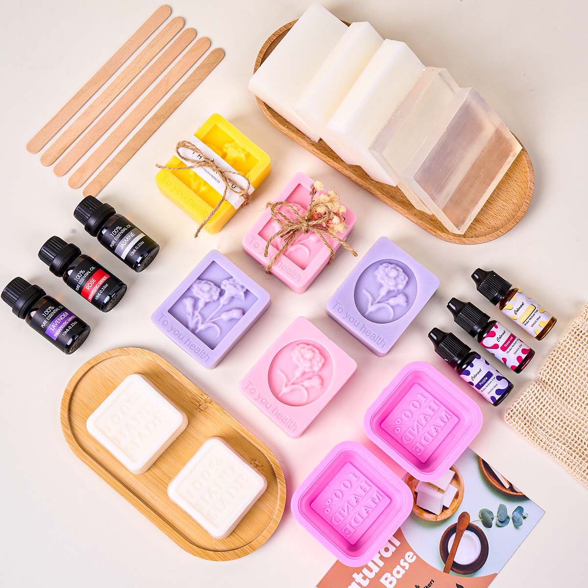 Soap Making Starter Kit - 초보자 DIY 수제 비누 만들기 키트