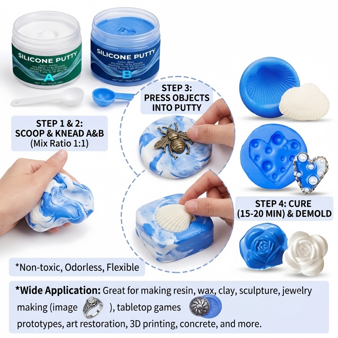 실리콘 퍼티 몰드 제작 용품 석고 양초 비누 몰드용으로 - Soap Making Easy 리뷰 및 가격
