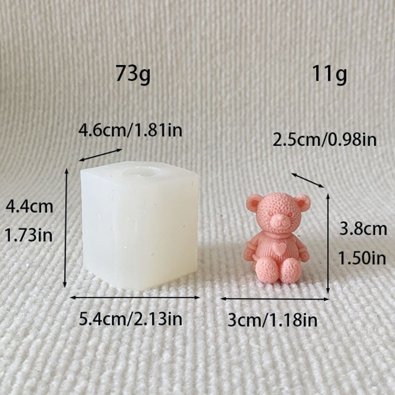 미니 사랑 곰 촛불 실리콘 금형 DIY 귀여운 곰 공예 - Soap Making Things 리뷰 및 가격