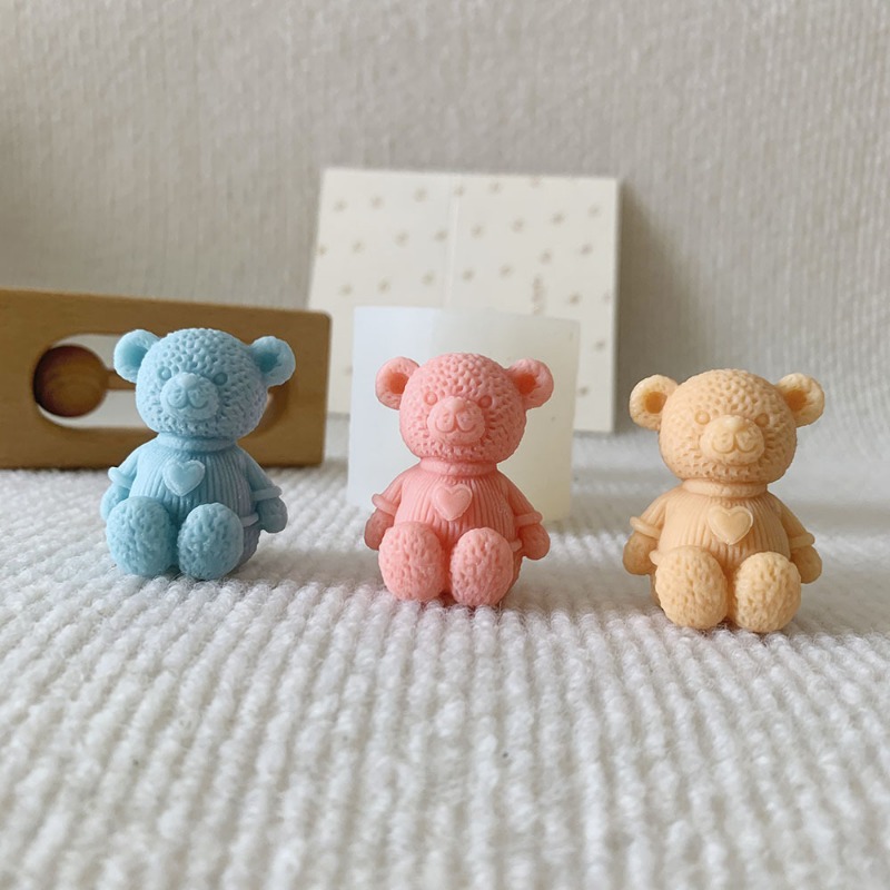 미니 사랑 곰 촛불 실리콘 금형 DIY 귀여운 곰 공예 - Soap Making Things 리뷰 및 가격