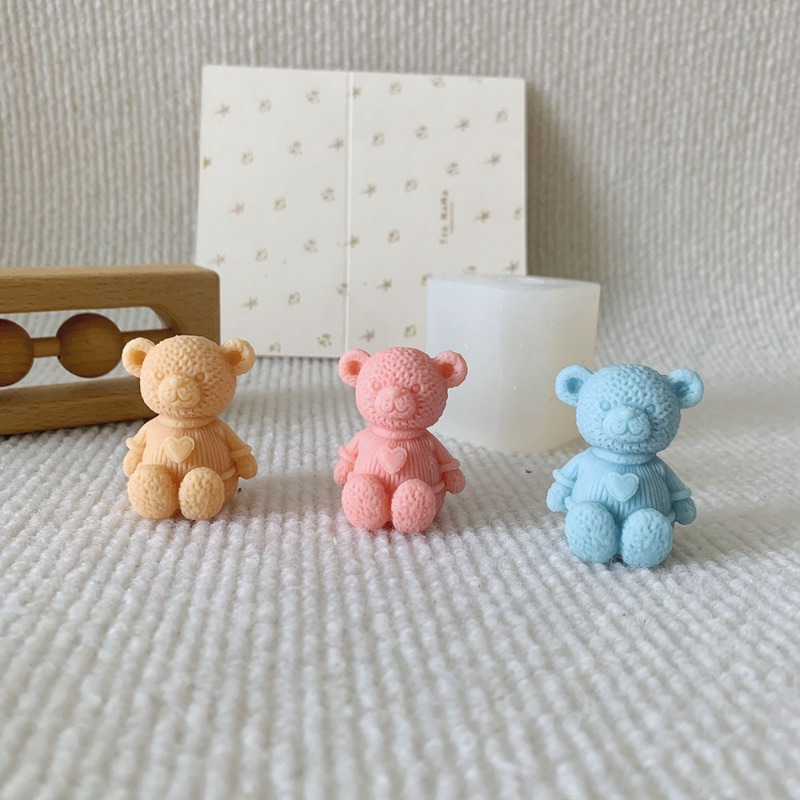 미니 사랑 곰 촛불 실리콘 금형 DIY 귀여운 곰 공예 - Soap Making Things 리뷰 및 가격
