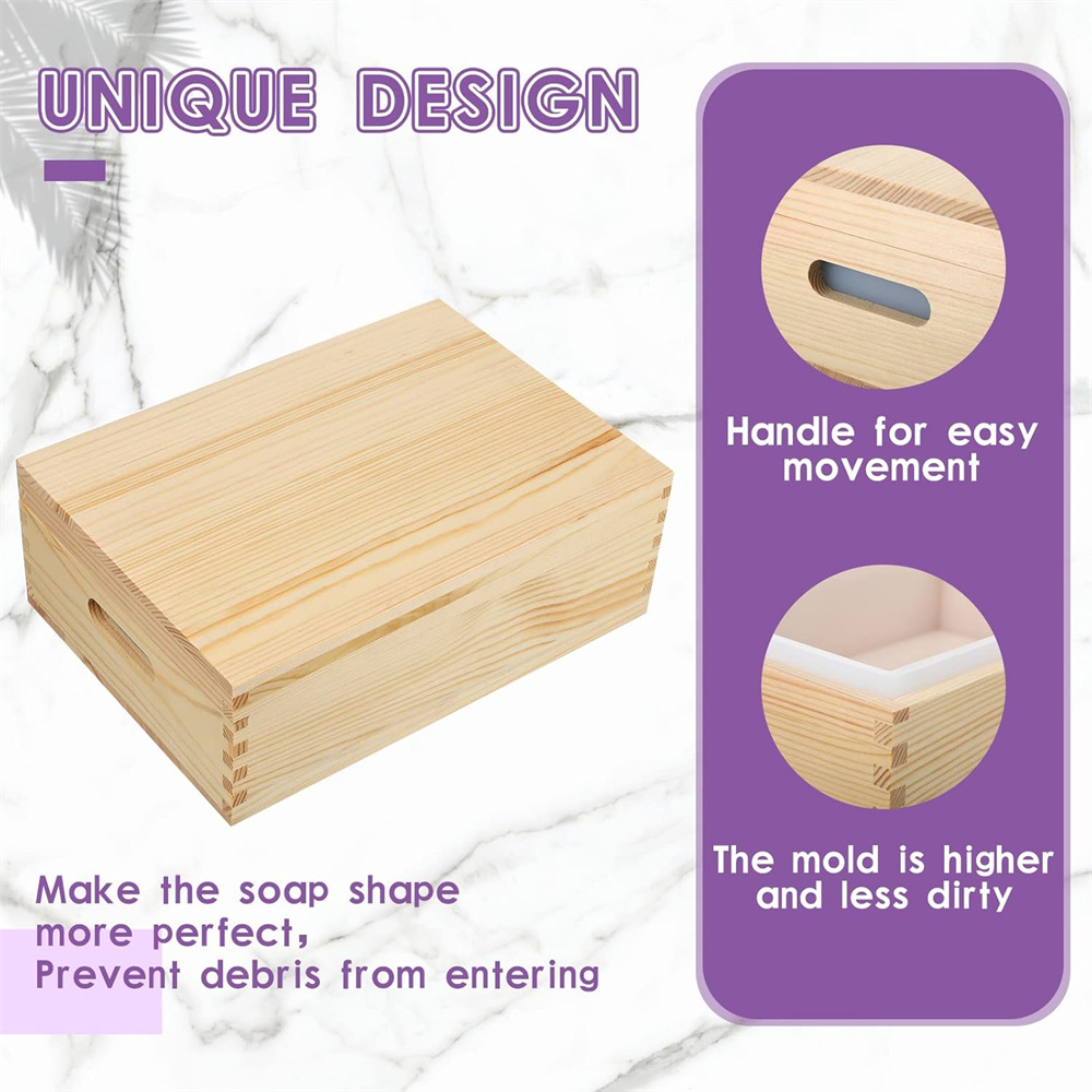 대형 비누 금형 직사각형 실리콘 라이너 금형 나무 상자 - Soap Making Things 리뷰 및 가격