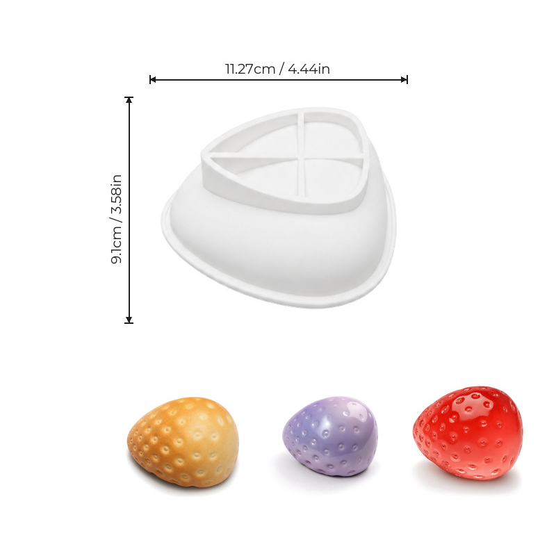 4인치 3D 딸기 실리콘 몰드, 간편 분리형 식품 등급 - Soap Making Easy 리뷰 및 가격