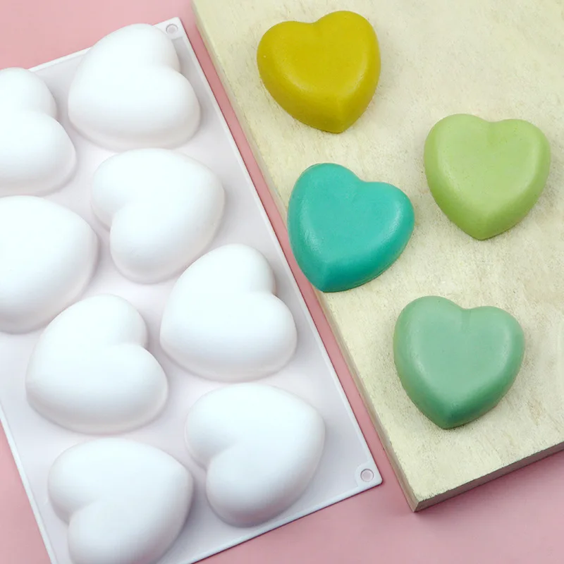 사랑 심장 실리콘 비누 금형 수제 양초 만들기 키트 D - Soap Making Things 리뷰 및 가격