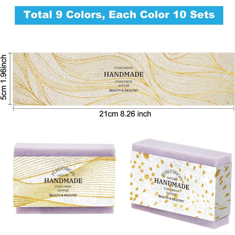 90pcs 비누 포장지 9 스타일 비누 포장 종이 웨이 - Soap Making Starter Kit 리뷰 및 가격