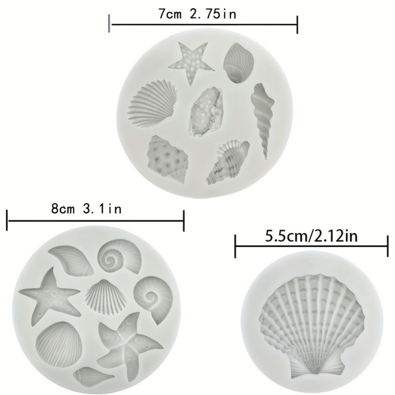 3개/세트, 쉘 몰드 세트, 불규칙한 모양, 폴리머 클 - Soap Making Easy 리뷰 및 가격