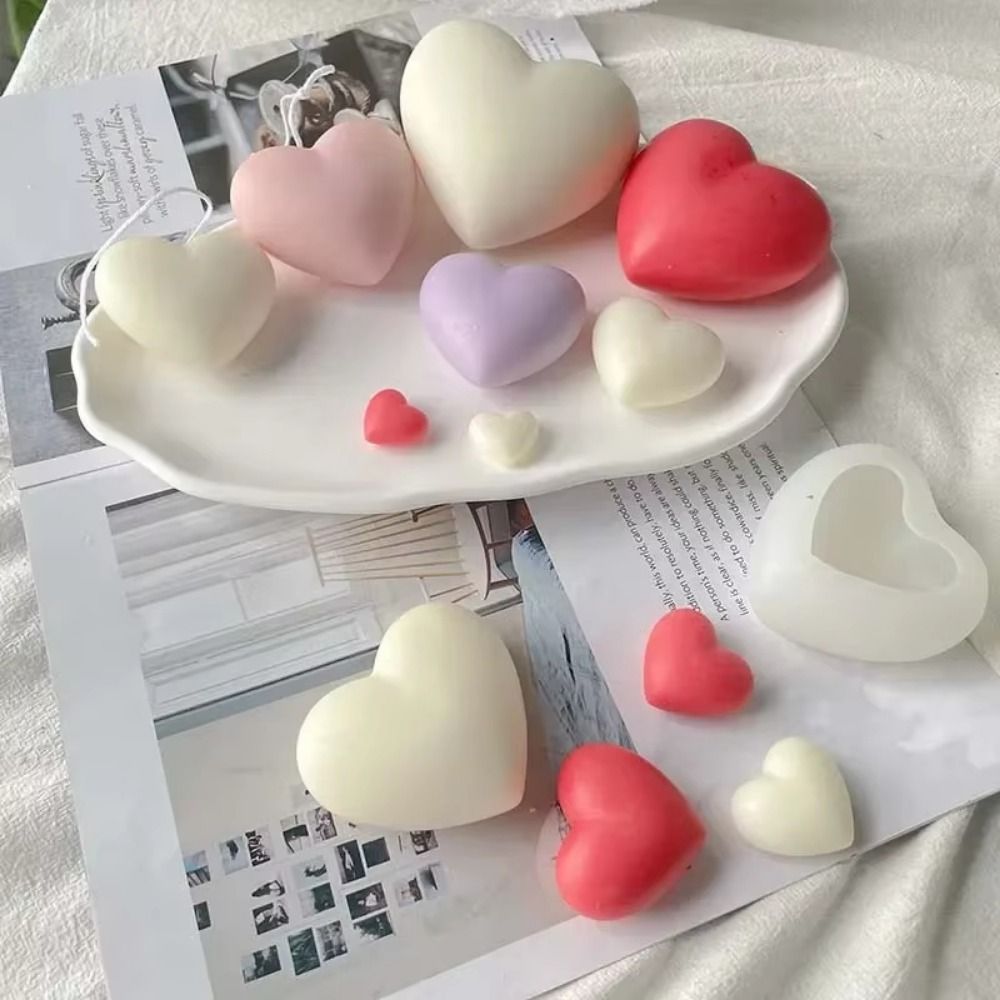 유연한 하트 모양 3D 하트 케이크 몰드 S/M/L 유 - Soap Making Easy 리뷰 및 가격
