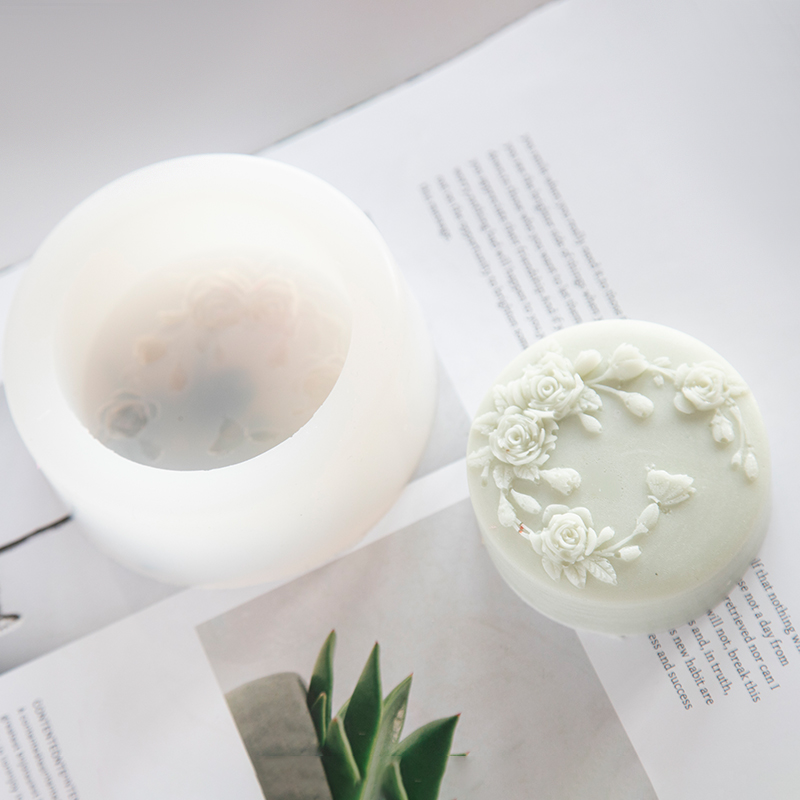 둥근 모양 장미 꽃 수제 비누 실리콘 금형, 모란 장미 - Soap Making Things 리뷰 및 가격