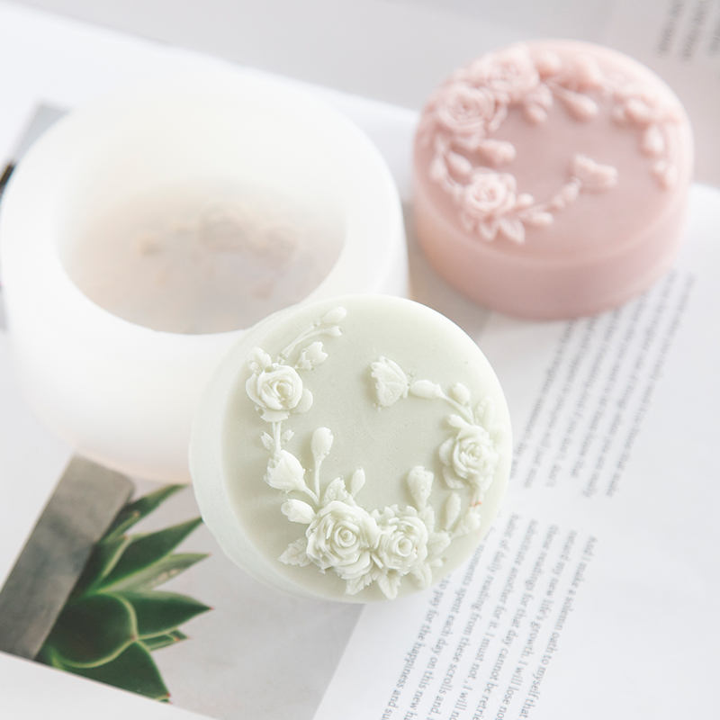 둥근 모양 장미 꽃 수제 비누 실리콘 금형, 모란 장미 - Soap Making Things 리뷰 및 가격