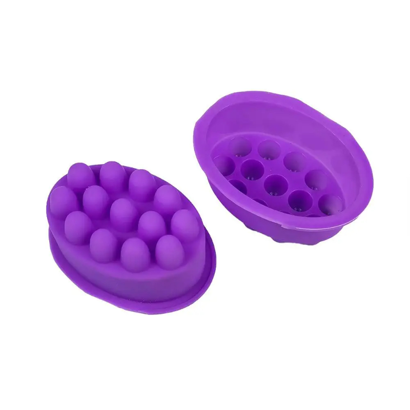 실리콘 비누 몰드, 수제 타원형 마사지 비누 9칸, 목 - Soap Making Glycerin 리뷰 및 가격