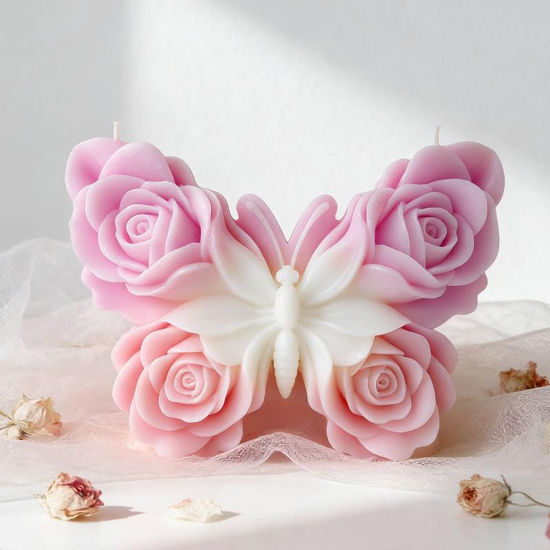 DIY 장미 나비 모양 실리콘 몰드 수제 아로마 캔들  - Soap Making Things 리뷰 및 가격