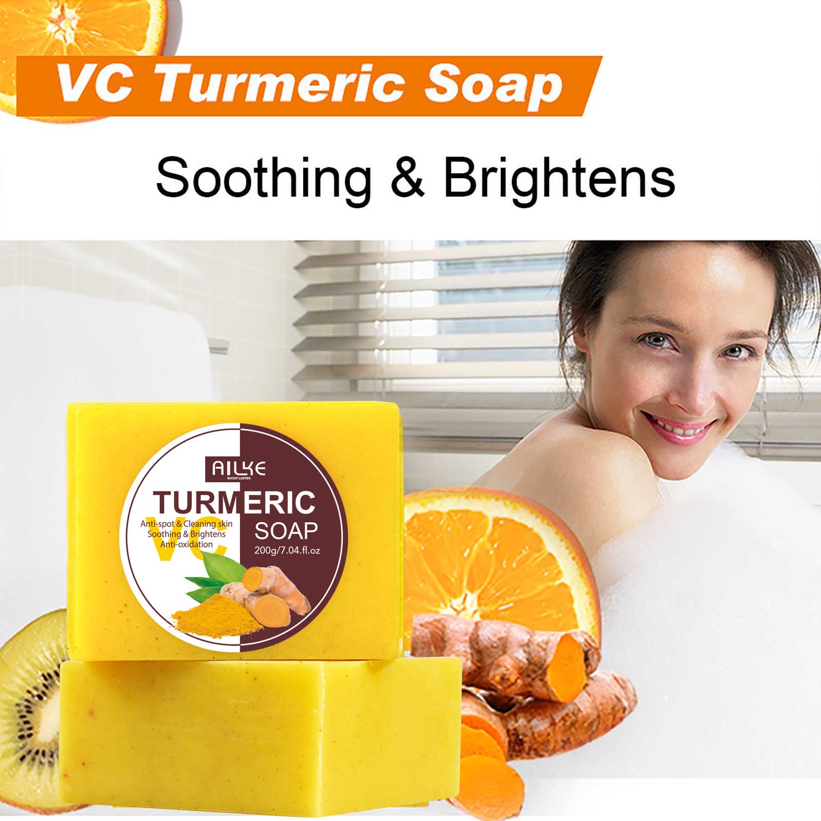 AILKE 천연 강황 비누, 밝게, 어두운 부분 제거, - Soap Making Glycerin 리뷰 및 가격