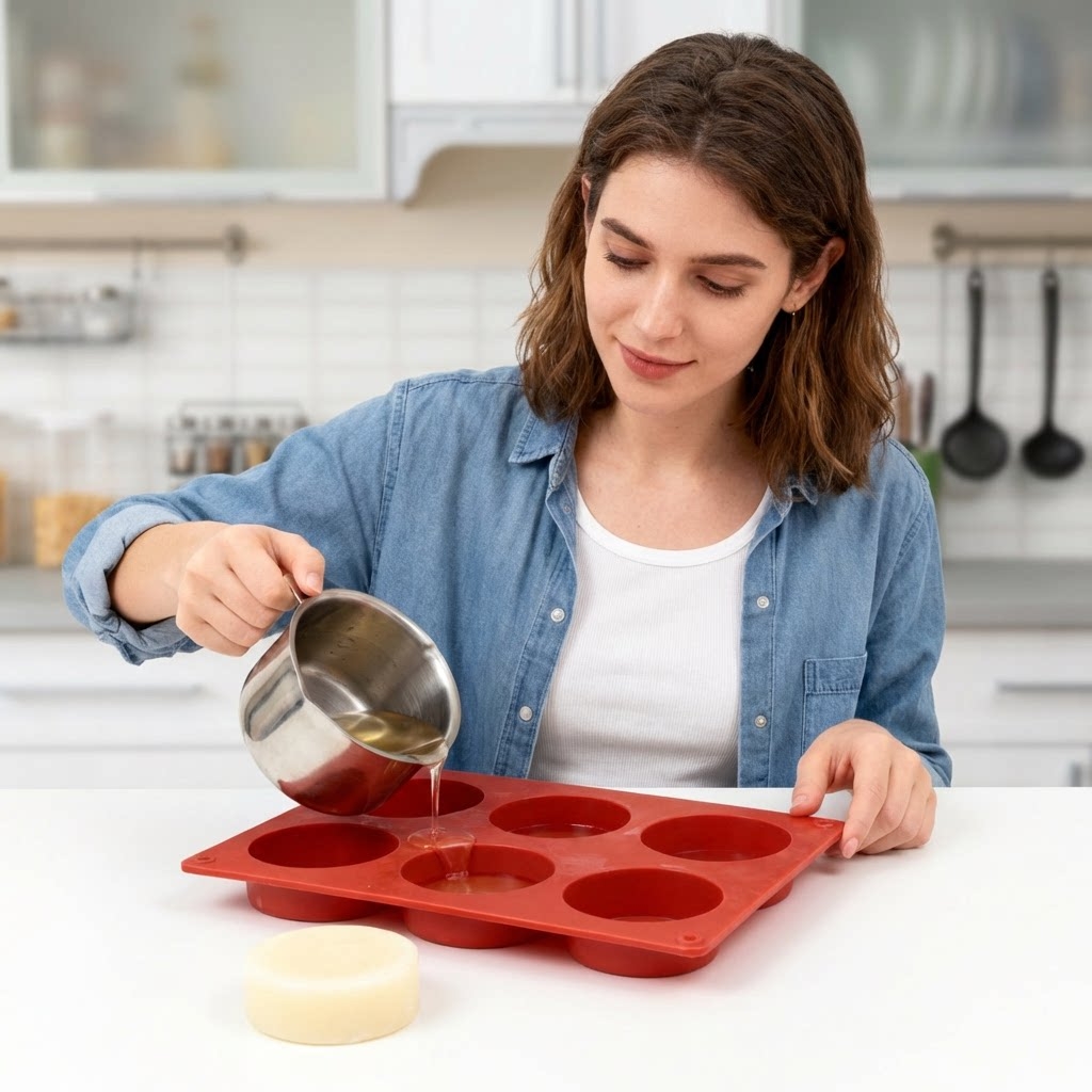 둥근 실리콘 비누 몰드 DIY 수제 비누 만들기 도구  - Soap Making Easy 리뷰 및 가격